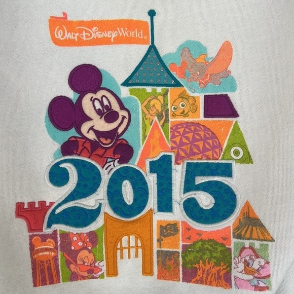 Disney Parks 2015 Full Zip Sweatshirt Fleece‎ Hooded Jacket - Picture 5 of 11